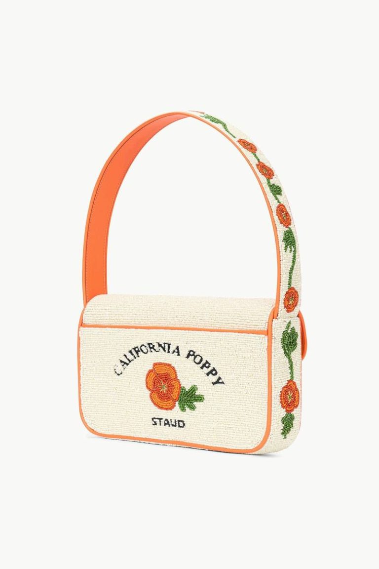 Beaded/Novelty Staud Women Tommy Beaded Bag California Poppy