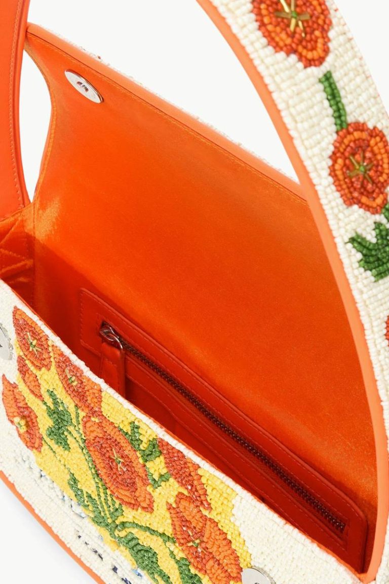 Beaded/Novelty Staud Women Tommy Beaded Bag California Poppy
