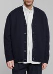 Beck Wool Cardigan - Navy The Frankie Shop Knitwear Men Blue