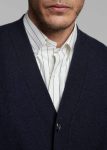 Beck Wool Cardigan - Navy The Frankie Shop Knitwear Men Blue