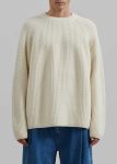 Beige Carter Crew Neck Sweater - Beige The Frankie Shop Knitwear Men