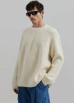 Beige Carter Crew Neck Sweater - Beige The Frankie Shop Knitwear Men