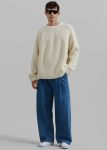 Beige Carter Crew Neck Sweater - Beige The Frankie Shop Knitwear Men