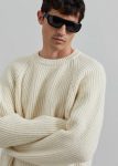 Beige Carter Crew Neck Sweater - Beige The Frankie Shop Knitwear Men