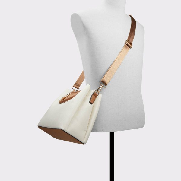 Beige Overflow Tote & Satchel Bags Women Sloanaax Beige Overflow Women's Tote & Satchel Bags Aldo