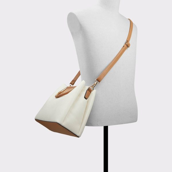 Beige Overflow Tote & Satchel Bags Women Sloanaax Beige Overflow Women's Tote & Satchel Bags Aldo