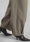 Beige The Frankie Shop Benicia Tapered Leg Trousers - Taupe Bottoms Women