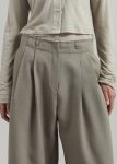 Beige The Frankie Shop Benicia Tapered Leg Trousers - Taupe Bottoms Women