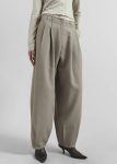 Beige The Frankie Shop Benicia Tapered Leg Trousers - Taupe Bottoms Women