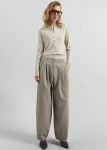 Beige The Frankie Shop Benicia Tapered Leg Trousers - Taupe Bottoms Women