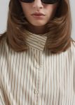 Beige The Frankie Shop Tops Lecco Striped Shirt - Beige Stripe Women