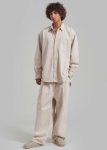 Beige Tops Men Sinclair Denim Shirt - Natural The Frankie Shop