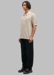Beige Tops The Frankie Shop Samsøe Samsøe Sarsene Polo - Seneca Rock Melange Men