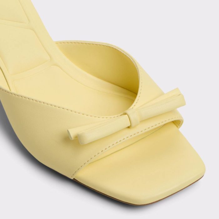 Belerose Light Yellow Women's Heeled Mules Women Aldo Sandals Light Yellow