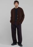 Beo Wool Suit Pants - Dark Plum The Frankie Shop Bottoms Men Purple