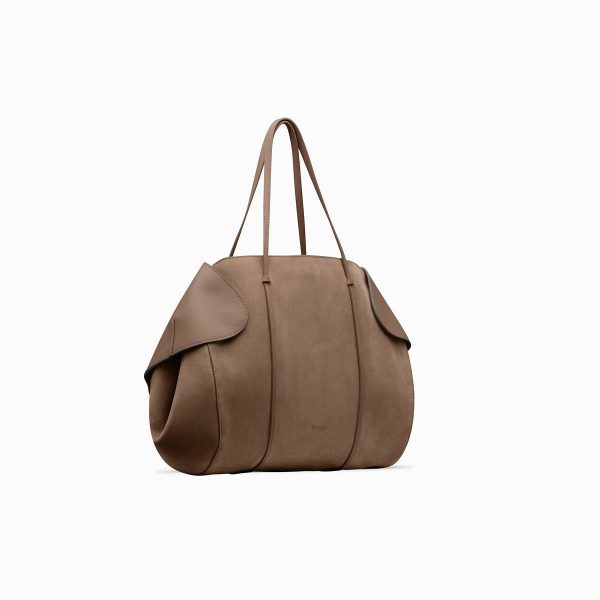 Berenices Women Neous Tote Bags Dark Taupe