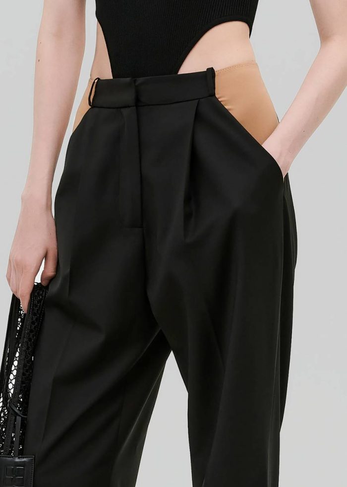 Bevza 60 Trousers - Black Black The Frankie Shop Bottoms Women