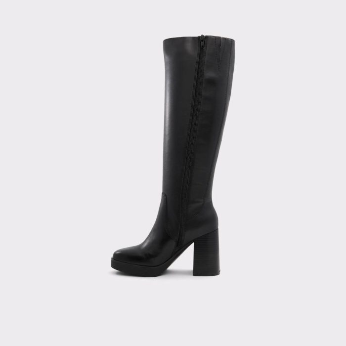 Black Aldo Women Equine Black Women's Tall Boots Boots