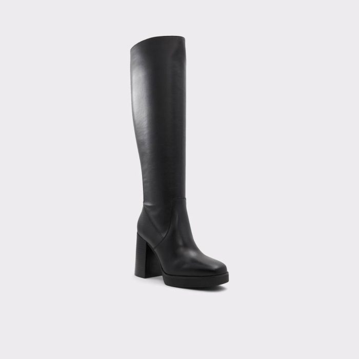 Black Aldo Women Equine Black Women's Tall Boots Boots