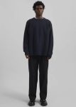 Black Bottoms Men The Frankie Shop Stephen Pleated Denim Trousers - Black