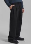 Black Bottoms Men The Frankie Shop Stephen Pleated Denim Trousers - Black