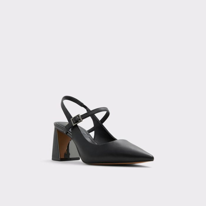 Black Heels Aldo Papilliana Black Women's Block Heels Women