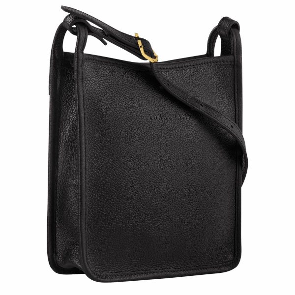 Black Le Foulonné S Crossbody Bag Black - Leather Leather Bags Women Longchamp