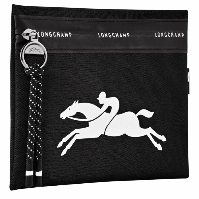 Black Le Pliage Energy Pouch Black - Canvas Women Pouches & Cases Longchamp