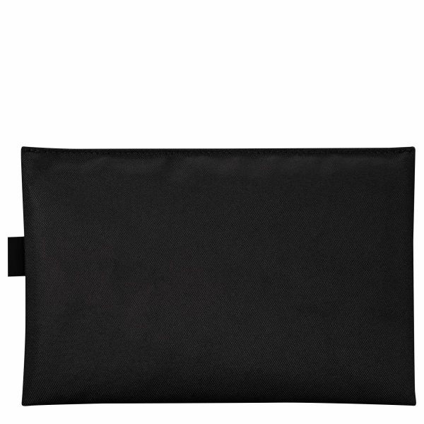 Black Le Pliage Energy Pouch Black - Canvas Women Pouches & Cases Longchamp