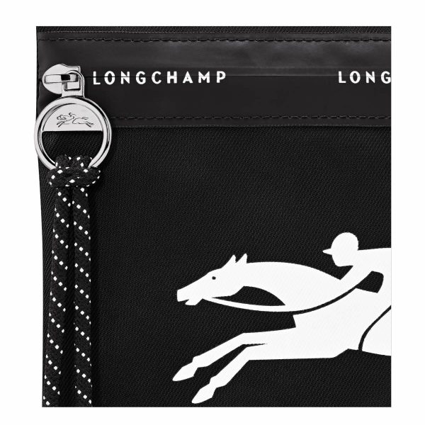 Black Le Pliage Energy Pouch Black - Canvas Women Pouches & Cases Longchamp