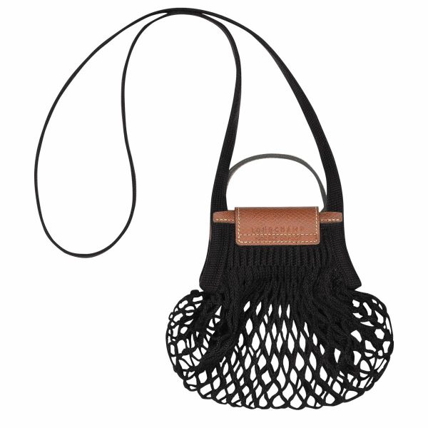 Black Le Pliage Filet Xs Mesh Bag Black - Canvas Mini Bags Women Longchamp