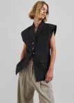 Black Outerwear Women The Frankie Shop Lucerne Vest - Black