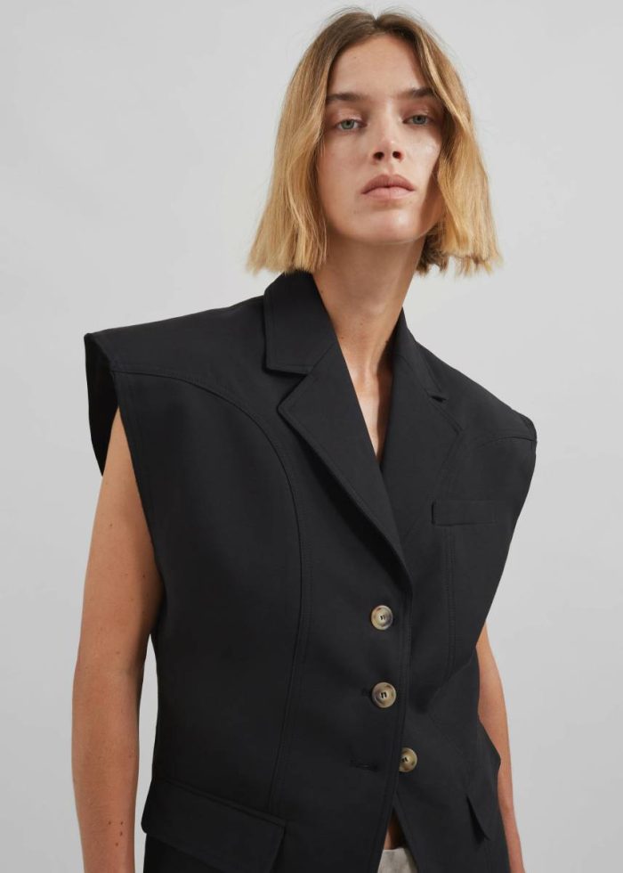 Black Outerwear Women The Frankie Shop Lucerne Vest - Black