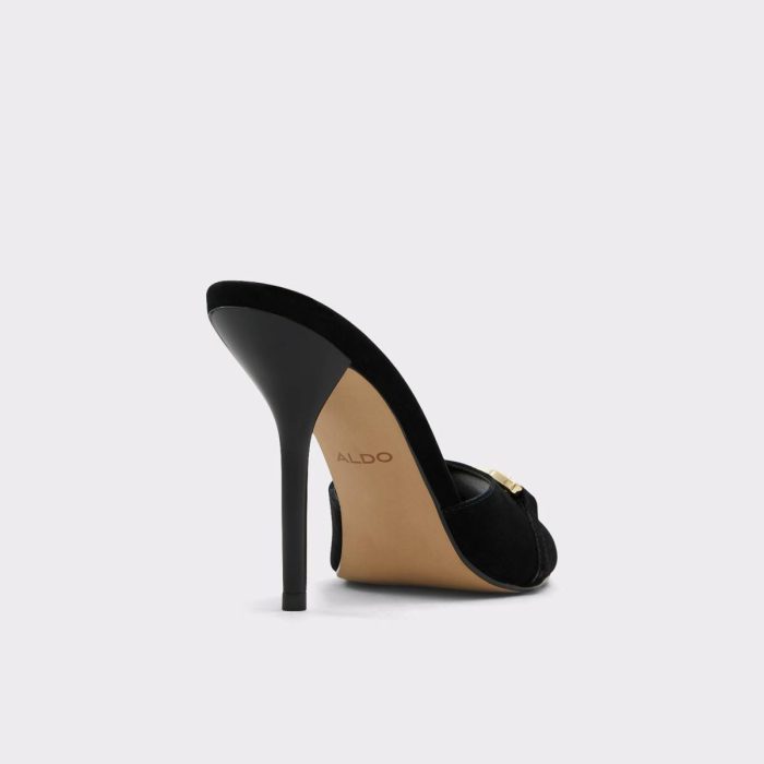 Black Sandals Women Aldo Edoassi Black Women's Heeled Mules