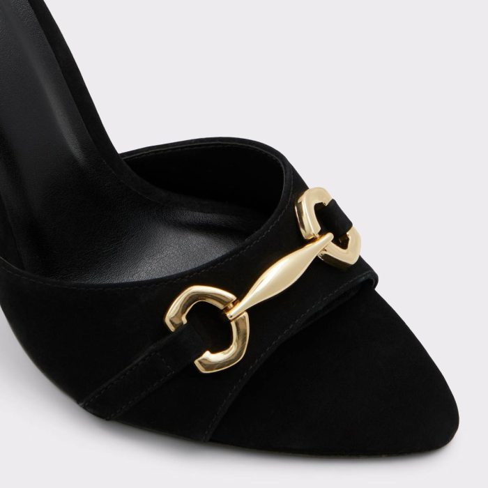 Black Sandals Women Aldo Edoassi Black Women's Heeled Mules