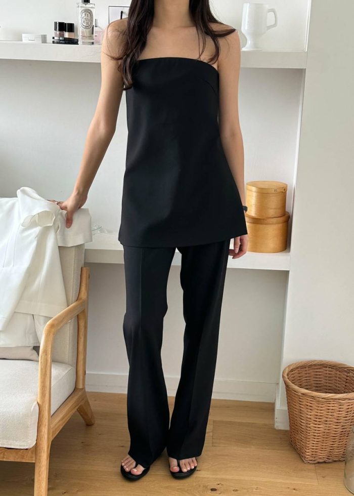 Black The Frankie Shop Kit Trousers - Black Women Bottoms