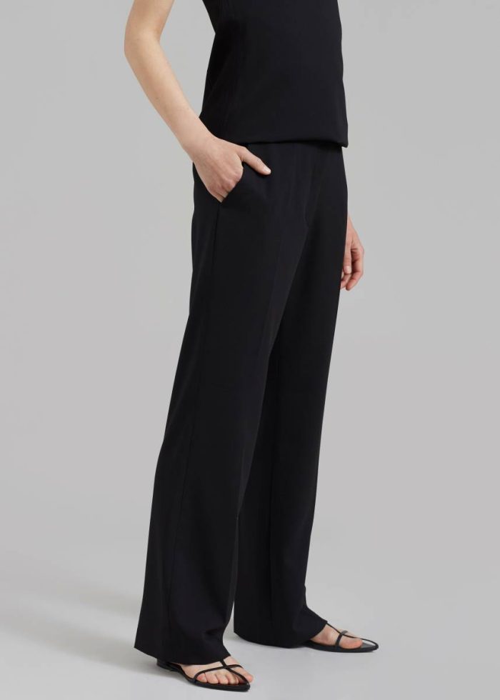 Black The Frankie Shop Kit Trousers - Black Women Bottoms