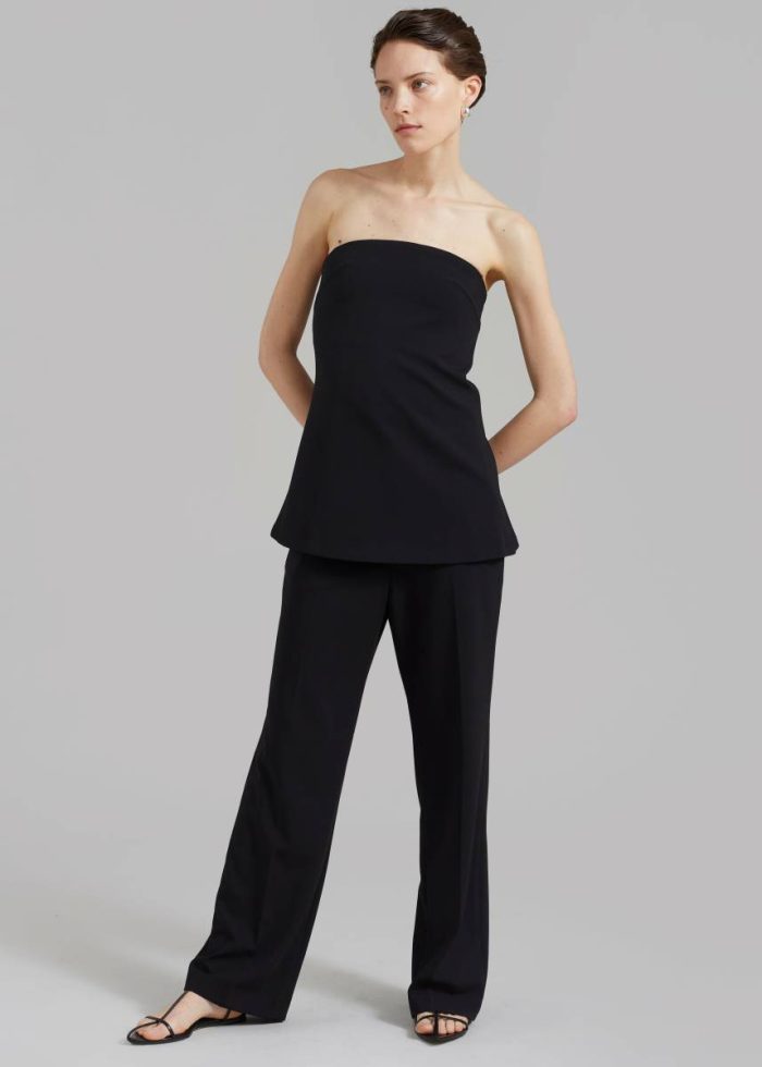 Black The Frankie Shop Kit Trousers - Black Women Bottoms