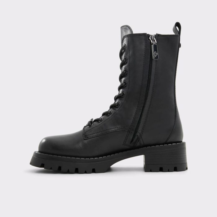 Black Women Allea Black Women's Combat Boots Boots Aldo