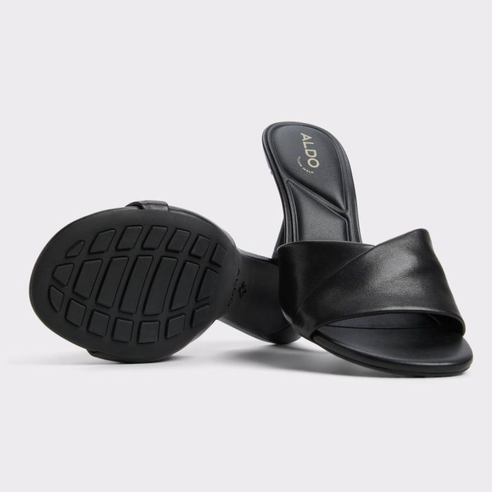 Black Women Lyhanna Black Women's Heeled Mules Sandals Aldo