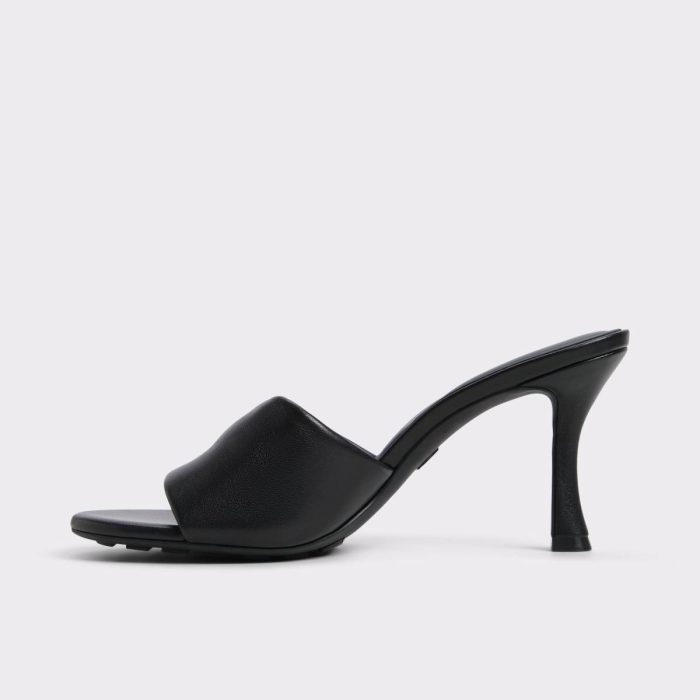 Black Women Lyhanna Black Women's Heeled Mules Sandals Aldo