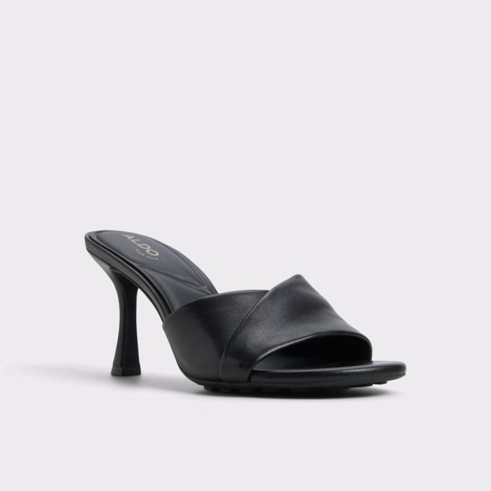 Black Women Lyhanna Black Women's Heeled Mules Sandals Aldo