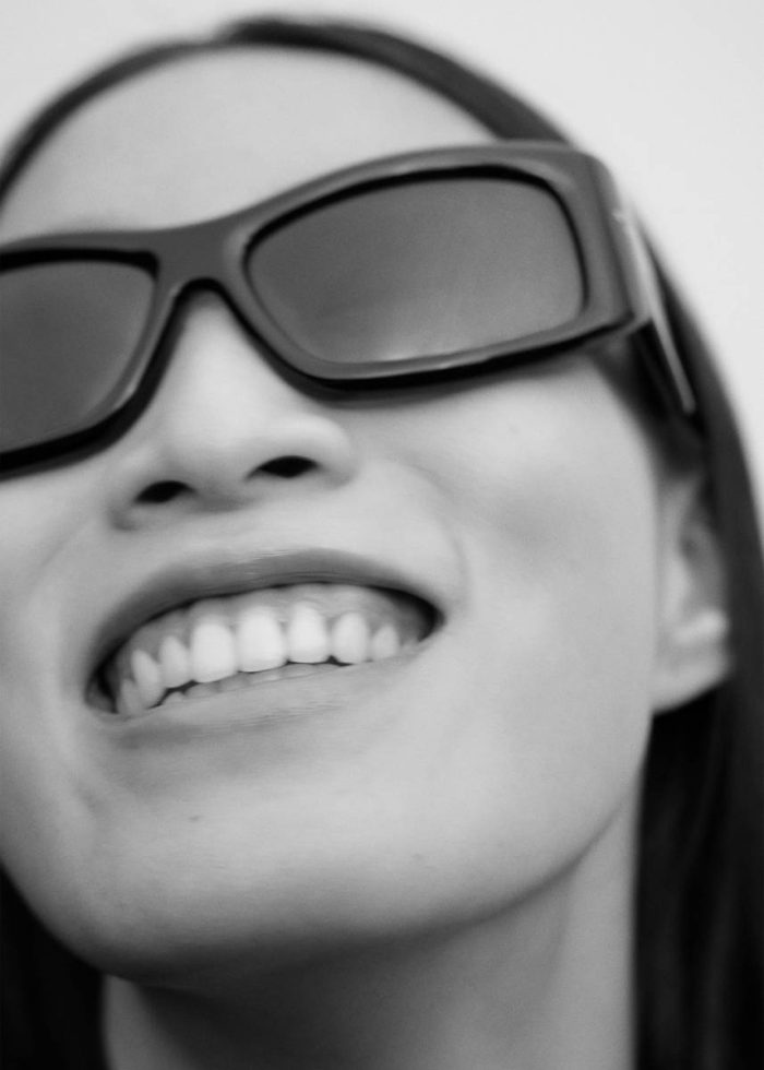 Black Women The Frankie Shop Sunglasses Port Tanger Hads Sunglasses - Black Acetate/Tobacco Lens