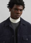 Blue Dresden Quilted Corduroy Jacket - Navy Men Outerwear The Frankie Shop