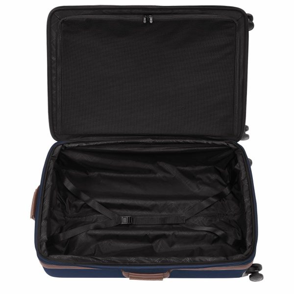Blue Longchamp Boxford Xl Suitcase Blue - Recycled Canvas Suitcases Women