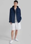 Blue Men Lars Hooded Jacket - Navy The Frankie Shop Outerwear