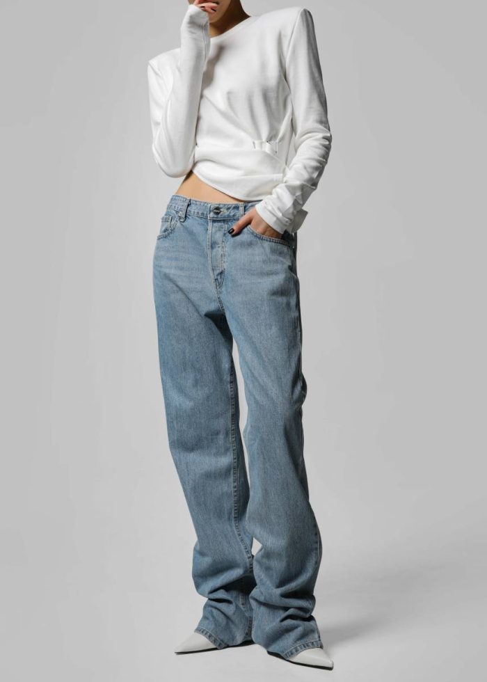Blue The Frankie Shop Women Bottoms Susanna Jeans - Light Wash