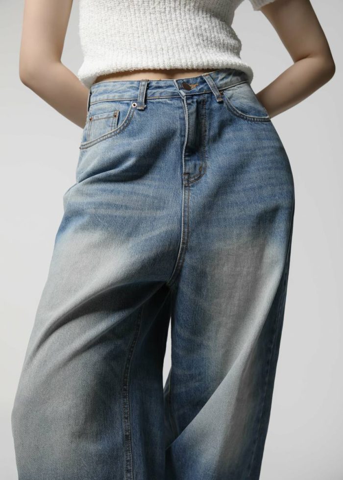 Blue Women Tanner Bleach Jeans - Worn Wash The Frankie Shop Bottoms