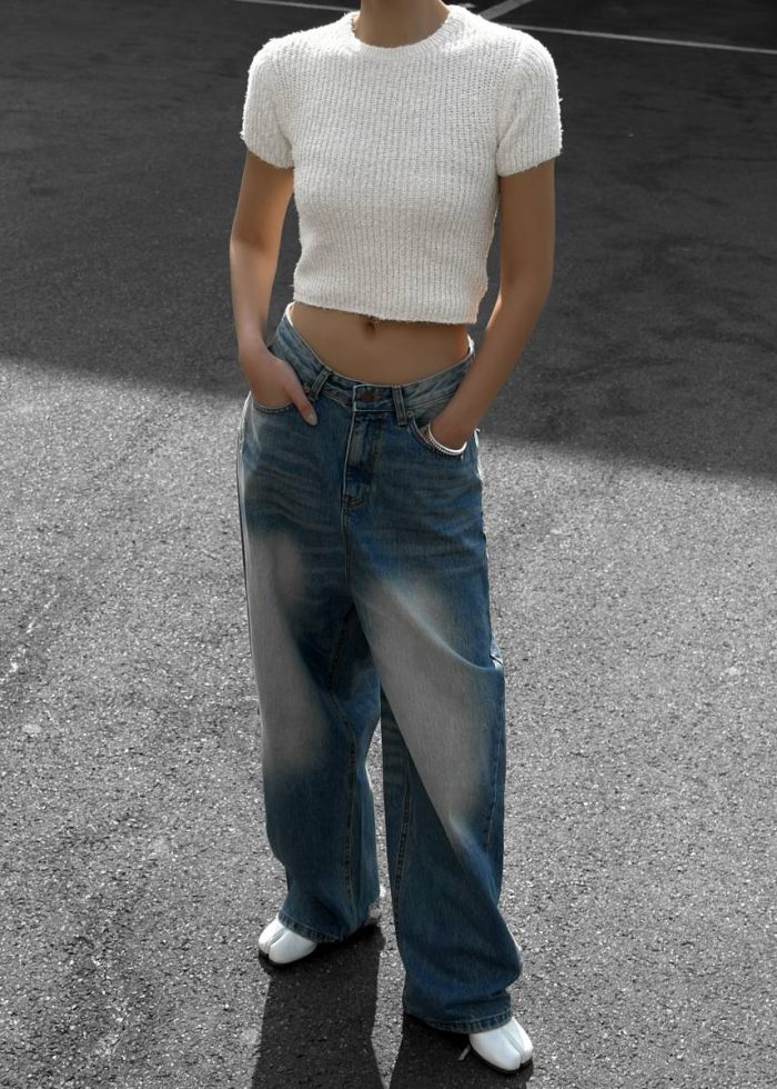 Blue Women Tanner Bleach Jeans - Worn Wash The Frankie Shop Bottoms