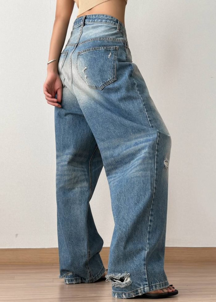 Blue Women Tanner Bleach Jeans - Worn Wash The Frankie Shop Bottoms